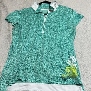 - Athleta XL zip golf polo